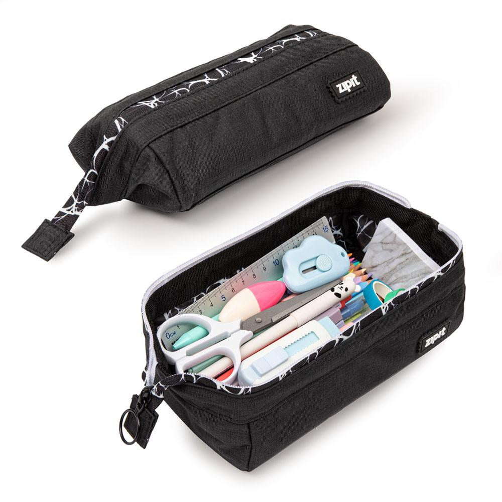 ZIPIT Lenny Pencil Case for Adults and Teens, Wide Opening Pencil Pouch ...
