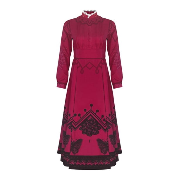 Disfraz de Anime BANYUO Abuela Alma Ropa Roja para Niñas y Adultos