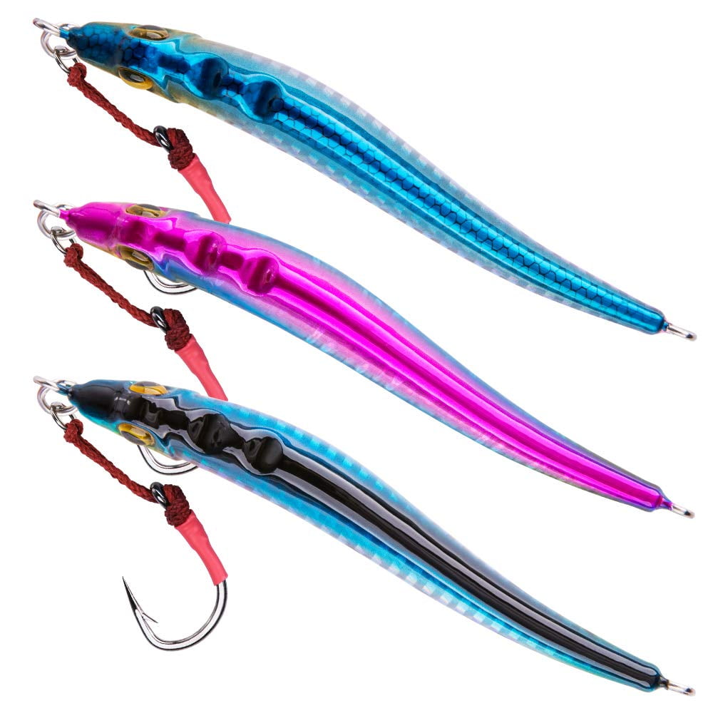 LUREGO 1PCS Luminous Jig Fishing Lure Weights 80g-120g - Ideal For  Saltwater Fishing, Squid Hook, Soft Bionic Bait, And Pike Fish Tackle