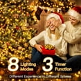 thumbnail image 3 of Luces navideñas Ollny 500 LED de 50 m con temporizador remoto de 8 modos IP44, 3 of 7