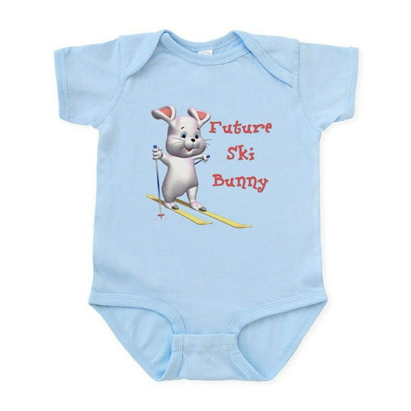 CafePress - Future Ski Bunny Infant Bodysuit - Baby Light Bodysuit, Size Newborn - 24 Months
