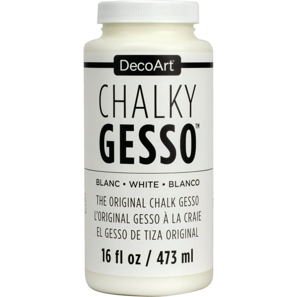 DecoArt Chalky Gesso UltraMatte Primer 16ozWhite