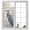 Gray, variant on Grey Heron Window Privacy Film, Vintage Green Leaf Wooden Grain Reed Stems Rustic Farm Frosted Glass Window Clings Static Cling UV Heat Blocking Reusable Door Sticker for Bathroom 17.7 x 39.3 Inch