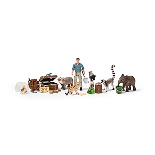Schleich 14849 Fenicottero Rosa – Figura WILD LIFE, Realistica E Dettagliata, Da 3 Anni In Su, Giocattolo Educativo, Dimensioni 6 X 3 X 9 Cm