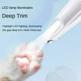 thumbnail image 3 of type c Dog Paw Trimmer with LED Light Fully Waterproof Pet Hair Trimmer with LED Display Clippers for Grooming 18mm Widen Blade, 3 of 5
