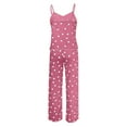thumbnail image 5 of hotojiny 2 Piece Valentine Pajama Sets for Women Sleepwear Cute Heart Print Sleeveless Cami Tops with Pants Loungewear Outfits, 5 of 6