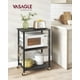 thumbnail image 2 of Estante de Cocina con Ruedas, Carrito de Servir con 3 estantes, Carrito de Cocina, Estante de microondas, para  Horno, Tostador, con 6 Ganchos, Estilo Industrial,, 2 of 9