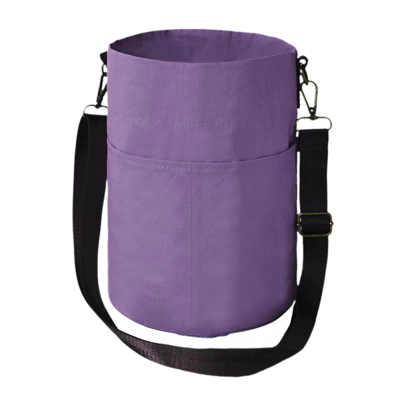 HILABEE Yarn Storage Organizer, Knitting Bag, Handbag, Knitting Tote, Sturdy Carrying Bag, Sewing Accessories, Crochet Bag, Yarn Holder Purple