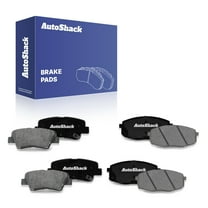 AutoShack Front & Rear Ceramic Brake Pad Set | Replacement for 2014-2016 Kia Soul | 8-PC
