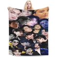 thumbnail image 2 of Blanket Jungkook Soft and Comfortable Wool Fleece Throw Blankets Gift for Home Decoration Sofa Office car Camping Yoga Travel Home Decoration Cozy Plush Beach, 2 of 5