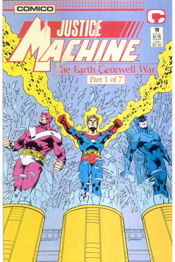 Justice Machine (Comico) #19 VF ; COMICO Comic Book