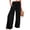 Black, variant on Wide Leg Pants for Women High Wasited Baggy Palazzo Pants Casual Pull On Bell Bottom Smocked Elastic Waist Pants,Beige 2XL
