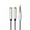 Sliver, variant on Ochine Headset Adapter Y Splitter 3.5mm Jack Cable with Separate Mic and Audio Headphone Connector Mutual Convertors