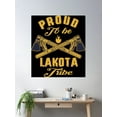 thumbnail image 2 of Native American Tribe - Proud To Be Lakota Poster Wall Art, Modern Wall Decor For Living Room Bedroom, 8x12 UNFRAMED, 2 of 3