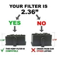 thumbnail image 2 of HQRP HEPA Filter for Shark Rotator NV450 NV451 / Rocket NV472, NV480, NV480 26, NV481, NV482 Vacuum, XHF450, 2 of 5
