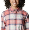 thumbnail image 4 of Columbia Women's Holly Hideaway Flannel Shirt, Faded Peach Ombre Tartan, XX-Large, 4 of 7