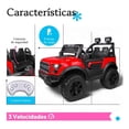 thumbnail image 3 of Montable Eléctrico The Baby Shop - con controlo remoto, con conexion USB, Bluetooth y auxiliar Rojo - Luz y Sonido, 3 of 9