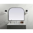 thumbnail image 3 of Elegant Decor Metal Frame Arch Mirror 42x34 Inch in Black, 3 of 10