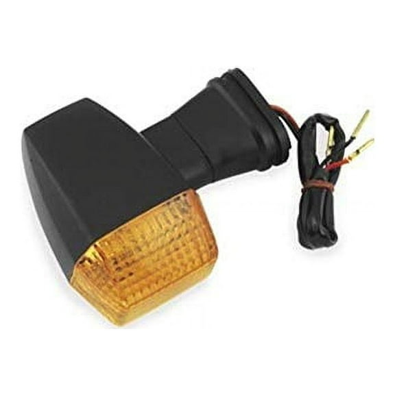 BikeMaster Black Front Turn Signal w/ Orange Lens 25-2105