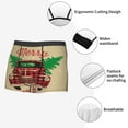 thumbnail image 5 of Kdxio Men's Boxer Briefs with Christmas Vintage Red Truck Print - Comfortable and Breathable Underwear for Everyday Wear, 5 of 7