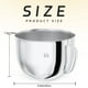 thumbnail image 2 of Cuenco mezclador de acero inoxidable de 7 litros para batidoras de pie KitchenAid, 2 of 7