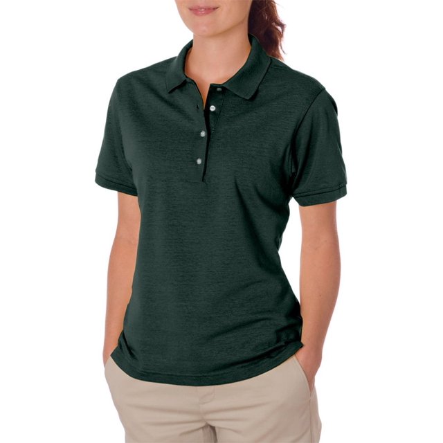 Camisa polo Jerzees 5.6 oz 50/50 jersey con spotshield bosque verde l