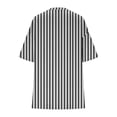 thumbnail image 5 of Hxshgdsn 2 Piece Lounge Set For Women Summer Soft Casual Oversized Striped Shirts Shorts Matching Outfit Clothes Loungewear Black 2Xl, 5 of 5