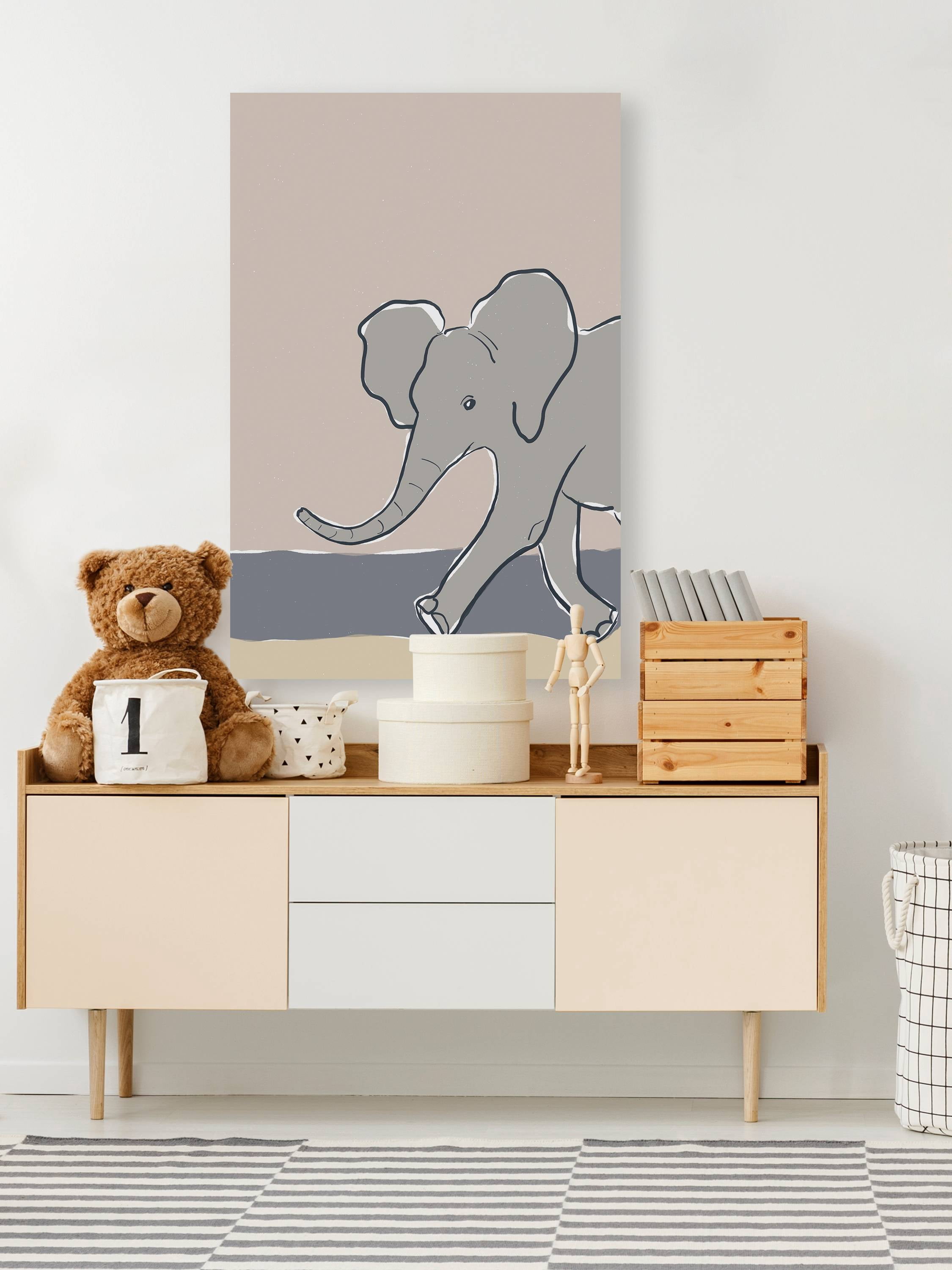 Marmont Hill Pastel Zoo III Canvas Wall Art