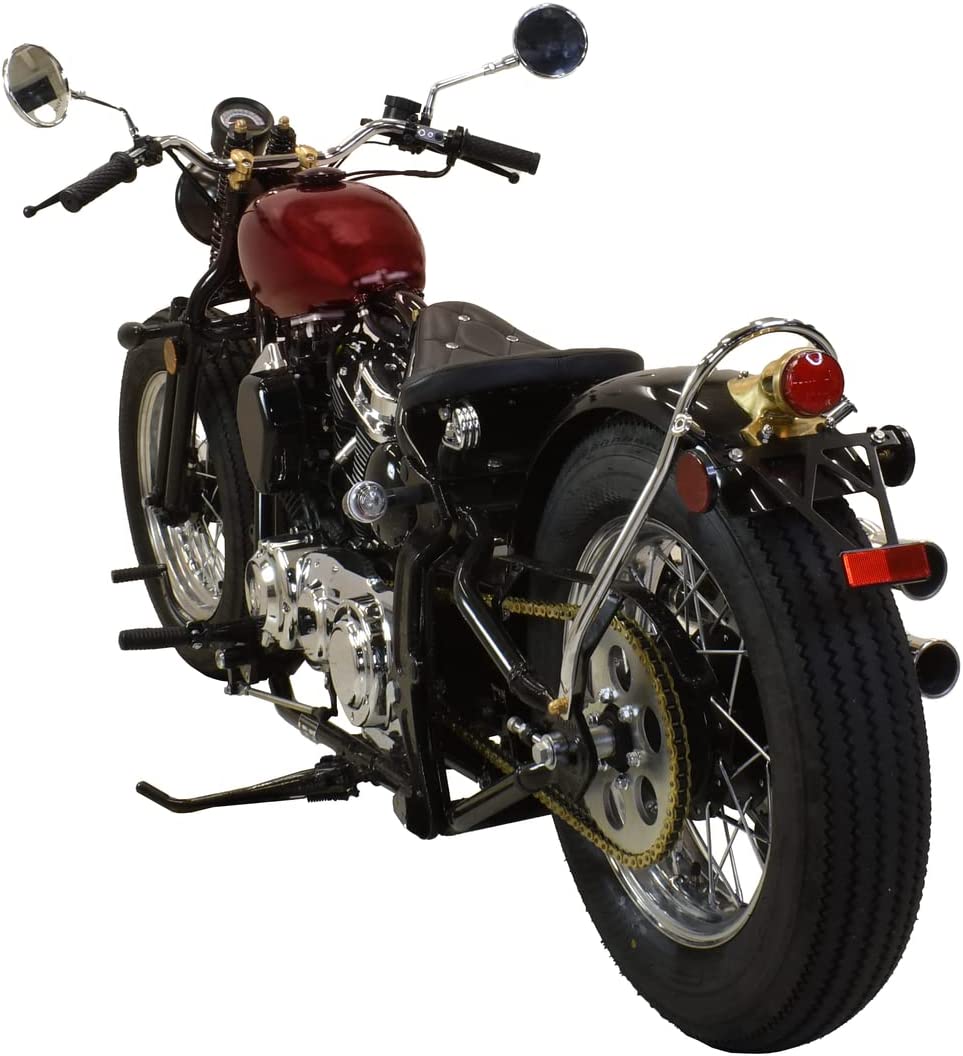 Massimo Voger Motorcycle, V-Twin Engine 249cc with Handsewn Leather Seats, 5-Speed 6.8L - Red