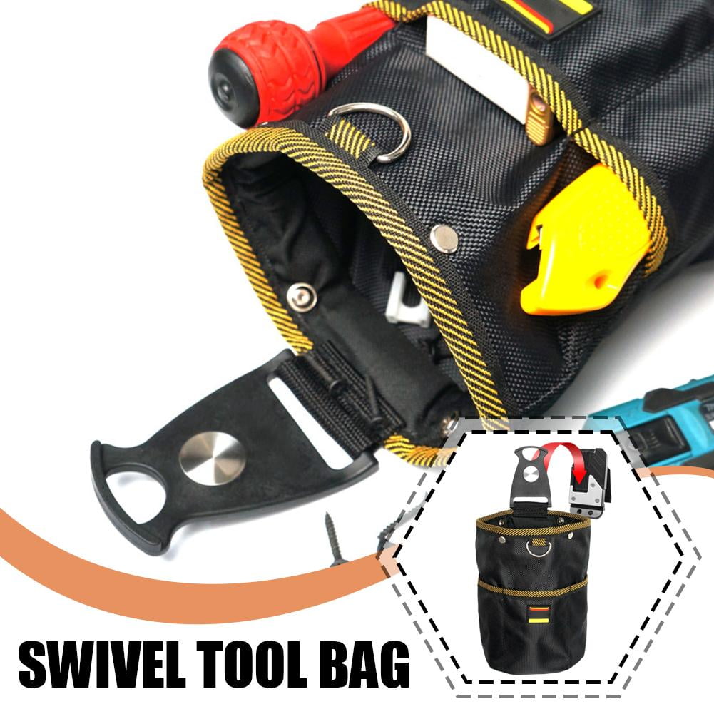 Rotating Quick-hang Tool Waist Bag Electrician Accessories Bag Tool Organiz