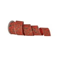 thumbnail image 2 of Regency International Printed Leaf Vine On Velvet Ribbon Set of 3 - 4" x 10 Yards, 2 of 3