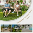 thumbnail image 3 of Canddidliike 2-Person Double Rocking Loveseat, Outdoor Patio Furniture Set with Mesh Fabric and Center Tempered Glass Table, 3 of 7