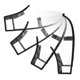 thumbnail image 5 of KALLORY 2 Pares De Cubrezapatos Impermeables Para Estilistas En Salón Transparente Cómodo, 5 of 8
