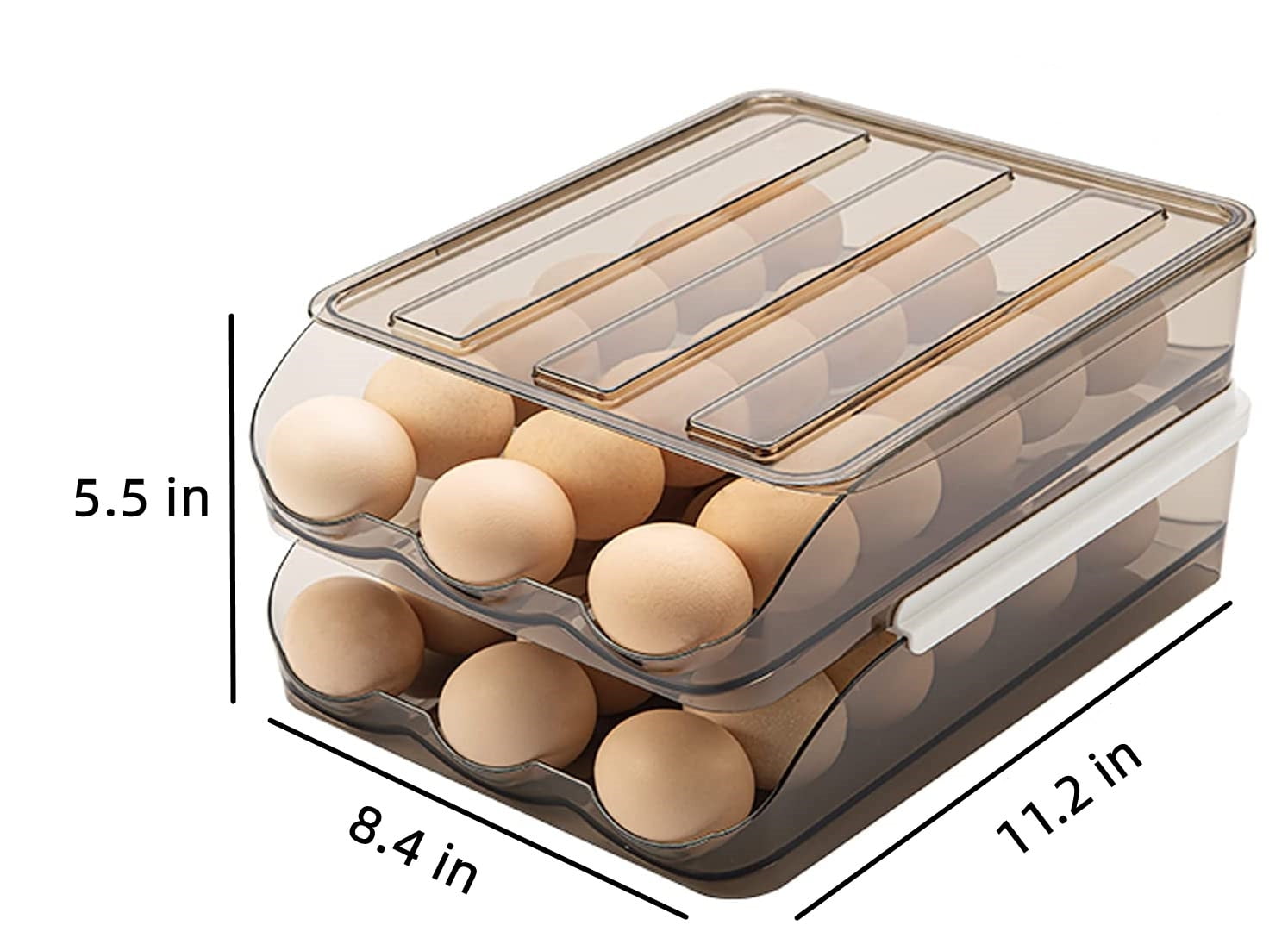 TUTUnaumb Holiday Rollback Deals 2023 Spring Household Multi-Layer Egg  Storage Container Organizer Bin Rotating Drawer Type Large Capacity Egg  Holder For Refrigerator Side Door Fresh-Keeping Box-Green 