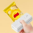 thumbnail image 6 of Mini Hand Pressure Food Bag Sealer | Portable Snack Freshness Preserver Sealing Machine | 1300mAh Rechargeable Battery | Blade | Magnetic Storage | 10cm Seal Size | 11x3.7x4cm | 1 Pack, 6 of 6
