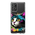thumbnail image 1 of MUNDAZE Samsung Galaxy A33 Cool Cat Oil Paint Pop Art Shockproof Clear Hybrid Protective Phone Case Cover, 1 of 5
