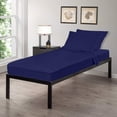 thumbnail image 2 of Gilbin College Dorm Extra-Long Twin 4 Piece Sheet set, Ultra Soft Twin XL Sheet Set, Soft Wrinkle Free Sheet-Navy, 2 of 5