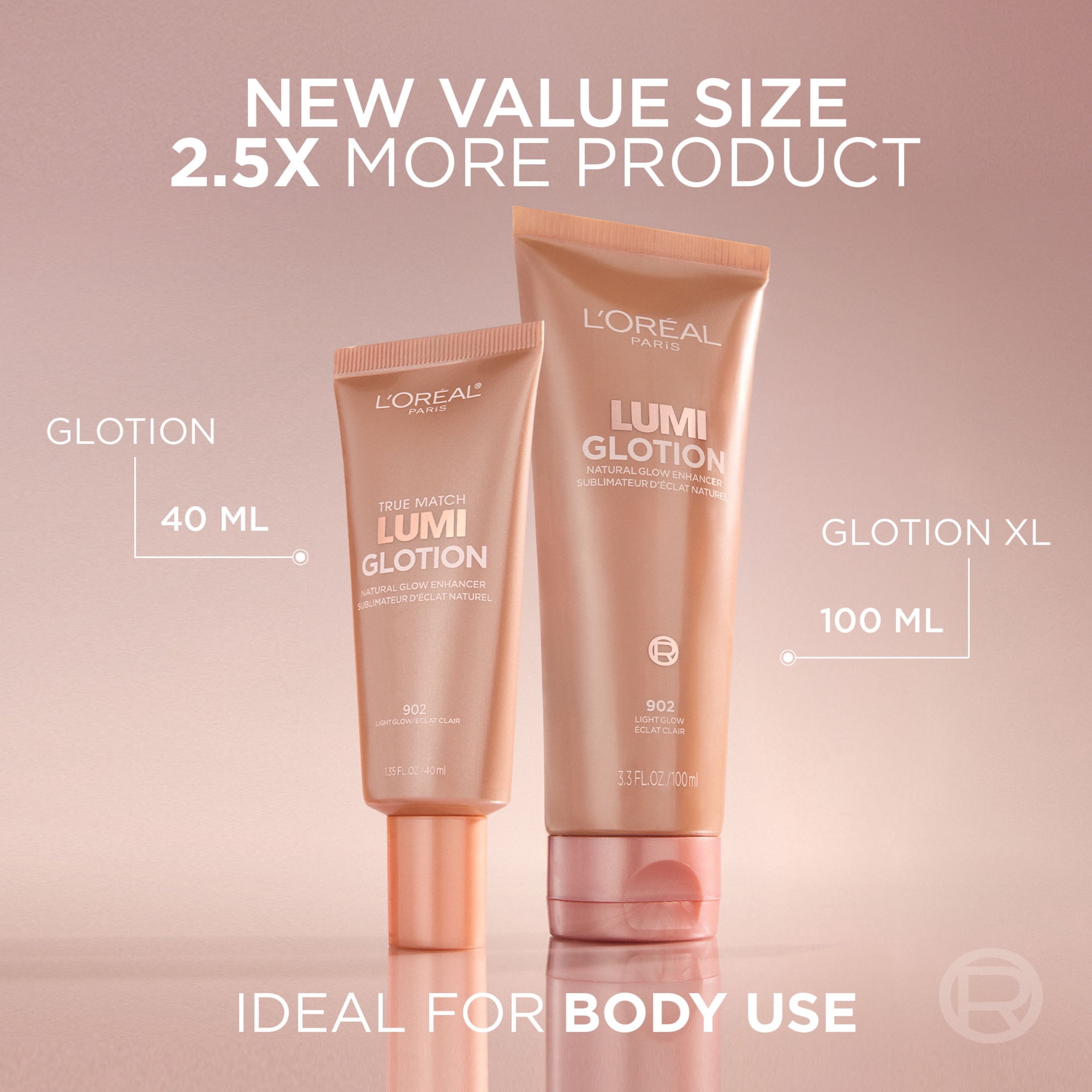 L'Oréal Paris Lumi Glotion Jumbo, illuminateur liquide pour le visage et le corps
