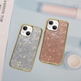 thumbnail image 2 of Compatible with Cute iPhone 14 Bling Diamond Case Glitter for Women 3D Rhinestone Crystal Shiny Sparkly Protective Cover with Electroplate Plating Bumper Luxury Fashion Protection Case Gold, 2 of 15