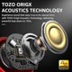 thumbnail image 2 of TOZO Auriculares inalámbricos híbridos con cancelación activa de ruido, 6 micrófonos ENC Clear Call, IPX8 resistente al agua, auriculares internos Bluetooth 5.3 Auriculares estéreo para graves 59H tie, 2 of 5