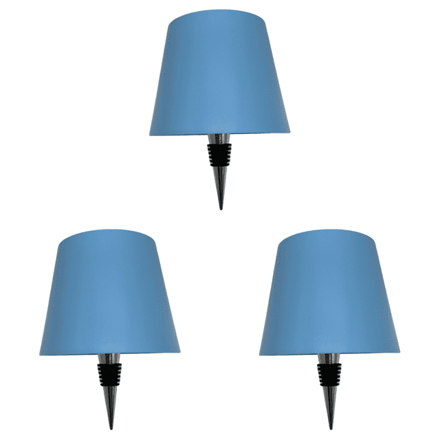 Lámpara Inalámbrica Botella RGB Recargable Táctil para Restaurante Y Bar () Azul