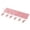 A003- Pink, variant on Travel Clothesline, Foldable Drying Rack, Portable Clothes Rack, Small Drying Rack Clothing, Pink Foldable Travel Clothes Hanger with 6 Durable Plastic Clips, Lightweight Nylon