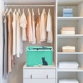 thumbnail image 4 of Yayeee Collapsible Cube Storage Bin with Lid Fabric Closet Decorative Basket with Handles, Green Cat, 4 of 7