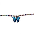 thumbnail image 2 of Xinyolin Women Anklet Butterflies Rhinestones Jewelry Shining Adjustable Foot Bracelet Beachwear, 2 of 8