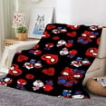 thumbnail image 1 of Hello Kitty Spider-Man Cartoon Anime Flannel Blanket Kt Spiderman Throw Home Sofa Lunch Break Blankets Student Blankets Nap Gift LS, 1 of 5