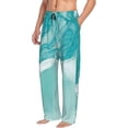 thumbnail image 6 of Sikiie Teal Turquoise 1 Pajama Pants Men, PJ Bottoms, Sleep & Lounge Pants-Small, 6 of 6