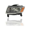 thumbnail image 4 of Headlight Assembly - Compatible/Replacement for '14-16 Jeep Grand Cherokee - Standard-Type Halogen Chrome - Pair, Left Driver + Right Passenger Set - 68110996AF, 68110997AF - CAPA, 4 of 4