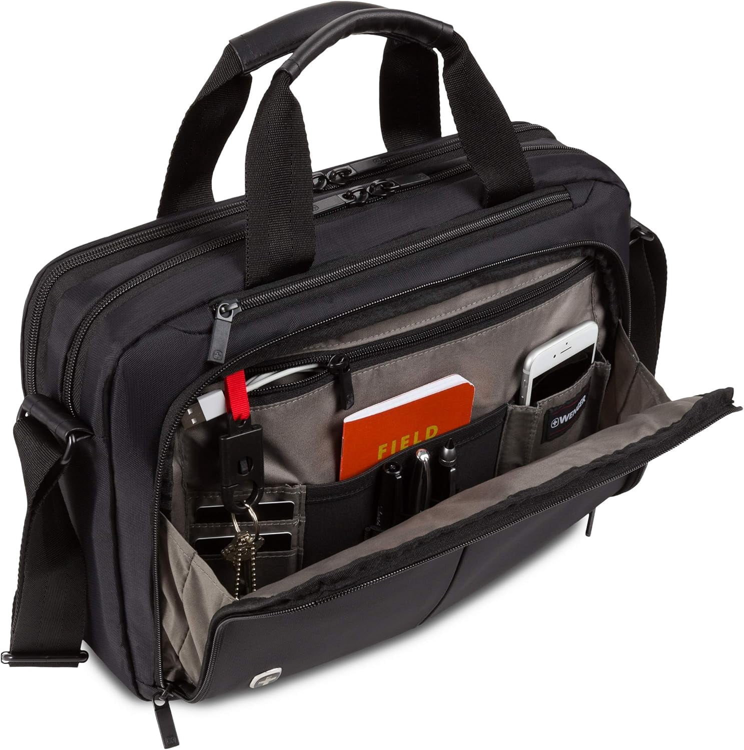 Source Laptop Briefcase with Padded Organizer for Business Travel and Daily Commute