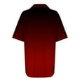 thumbnail image 4 of COM1950s Shorts pour Femmes, Blouses pour Femmes, Mode Blouses Imprimées Dégradées pour Femmes T-Shirt à Manches Courtes Col Rabattu, Blouses pour Femmes Mode, Blouses pour Femmes Mode, Hauts pour Femmes, 4 of 5