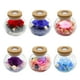 thumbnail image 4 of Botella de cristal de los deseos Naiovety flores verdaderas azul, 4 of 6